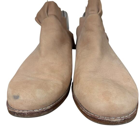 Sole Society Brinya Suede Ruffle Ankle Boots Booties Slip On Shoes Blush sz 10 - Picture 7 of 16